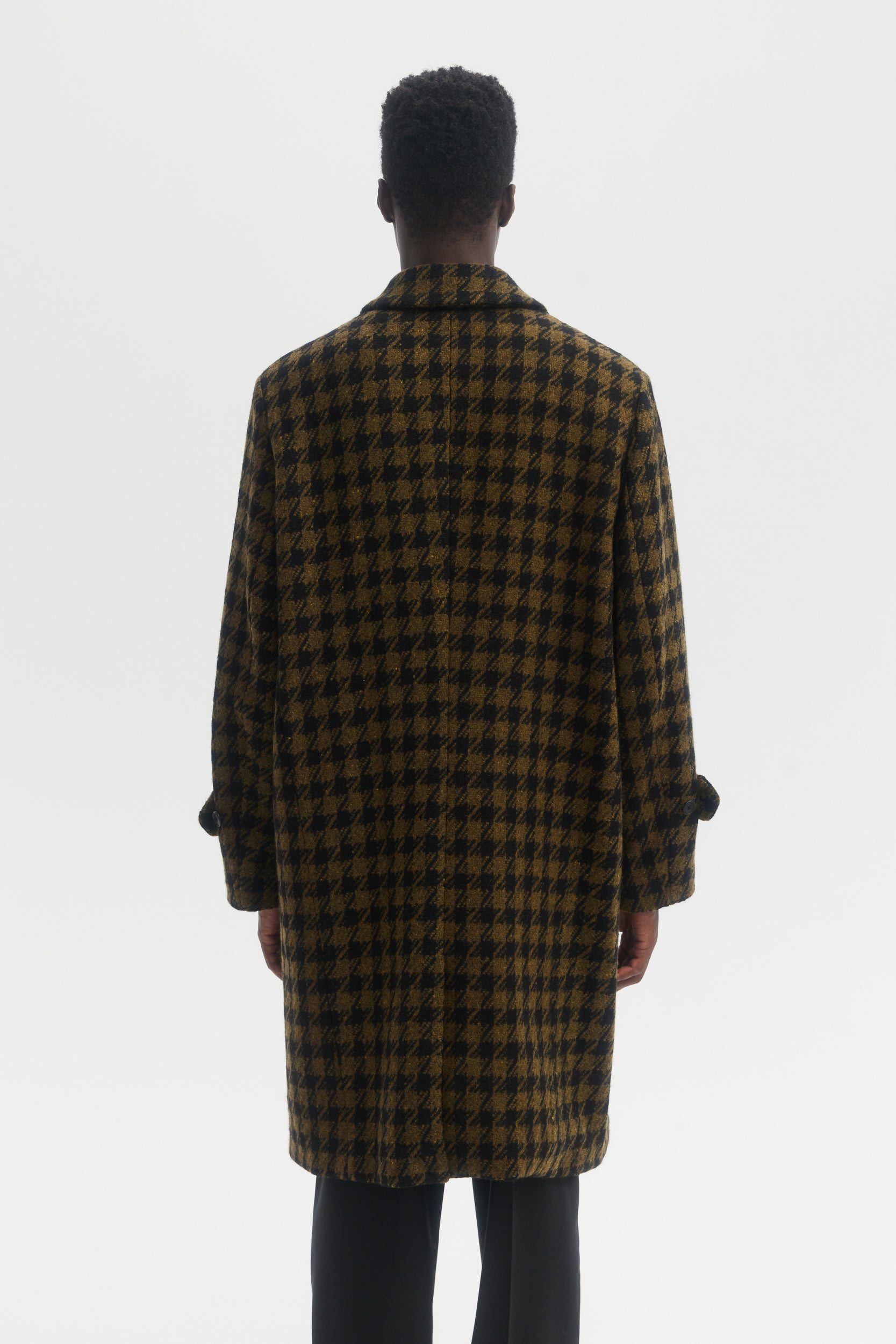 Dogtooth overcoat mens hotsell